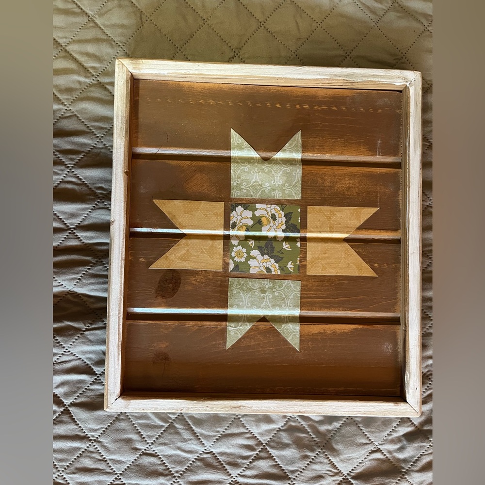 Barn quilt hanging